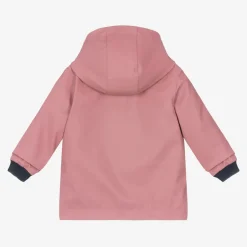Petit Bateau Baby Girls Pink Hooded Raincoat Clearance