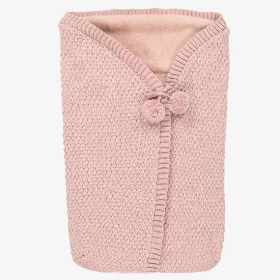 Mebi Baby Girls Pink Knitted Nest (62cm) Sale