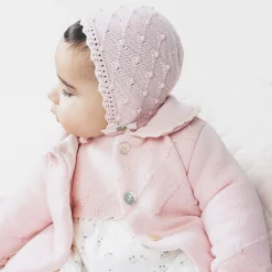 Paz Rodríguez Baby Girls Pink Knitted Pram Coat