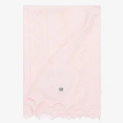 Minutus Baby Girls Pink Knitted Shawl (105cm)