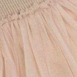 Donsje Baby Girls Pink Knitted Tulle Dress Discount