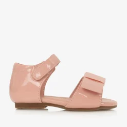 Age of Innocence Baby Girls Pink Leather Bow Sandals Clearance