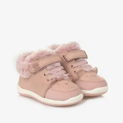 Mayoral Baby Girls Pink Leather First Walkers Hot