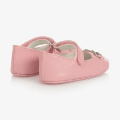 Gucci Baby Girls Pink Leather Shoes Hot