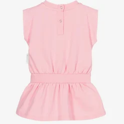 Moncler Enfant Baby Girls Pink Logo Dress Sale