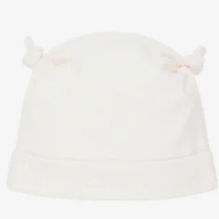 Emporio Armani Baby Girls Pink Logo Hat Clearance