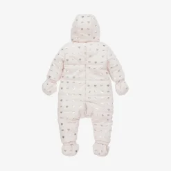 Michael Kors Kids Baby Girls Pink Monogram Snowsuit Online