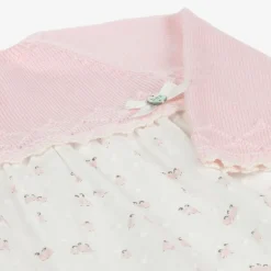 Paz Rodríguez Baby Girls Pink Penguin Wool & Cotton Dress Outlet