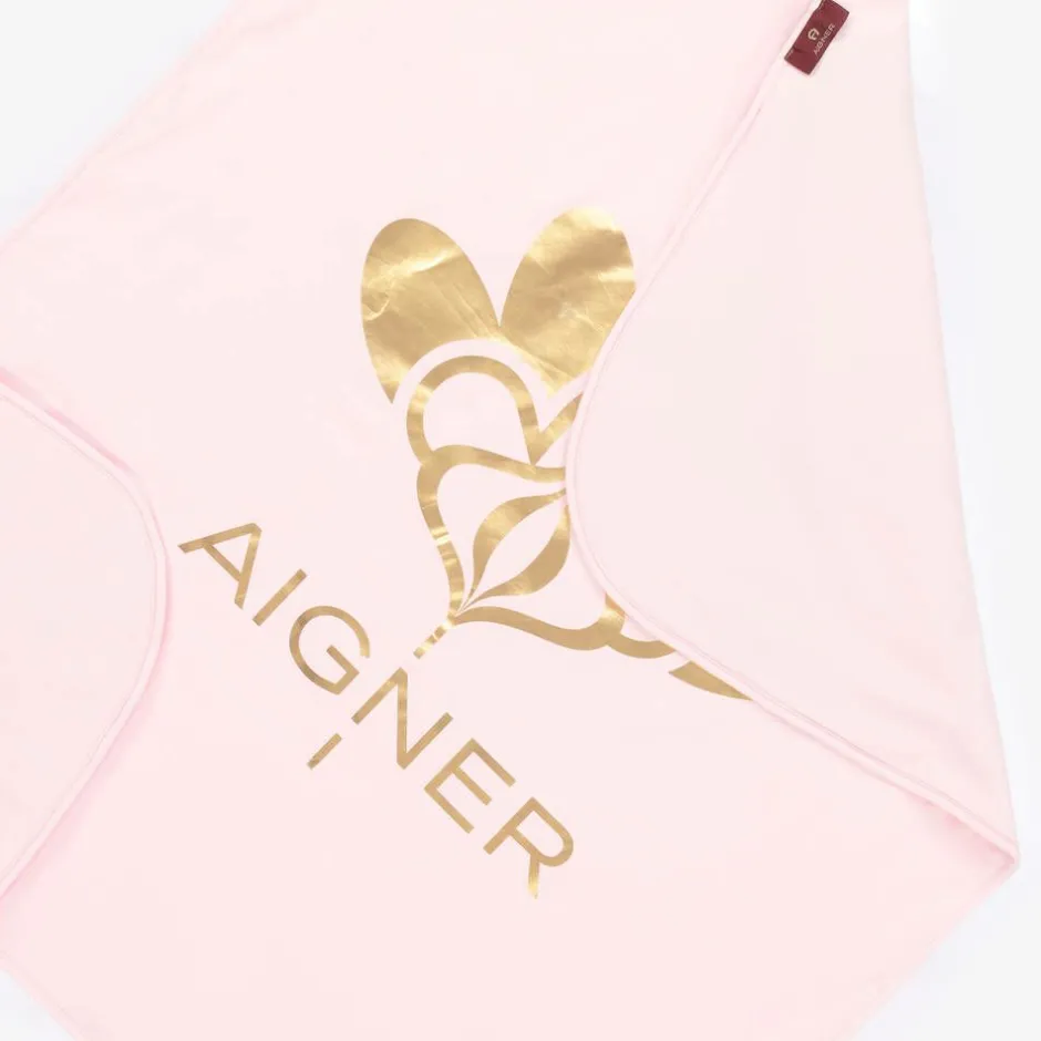AIGNER Baby Girls Pink Pima Cotton Blanket (88cm) Hot