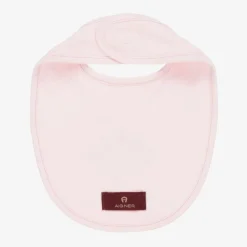 AIGNER Baby Girls Pink Pima Cotton Bib Online
