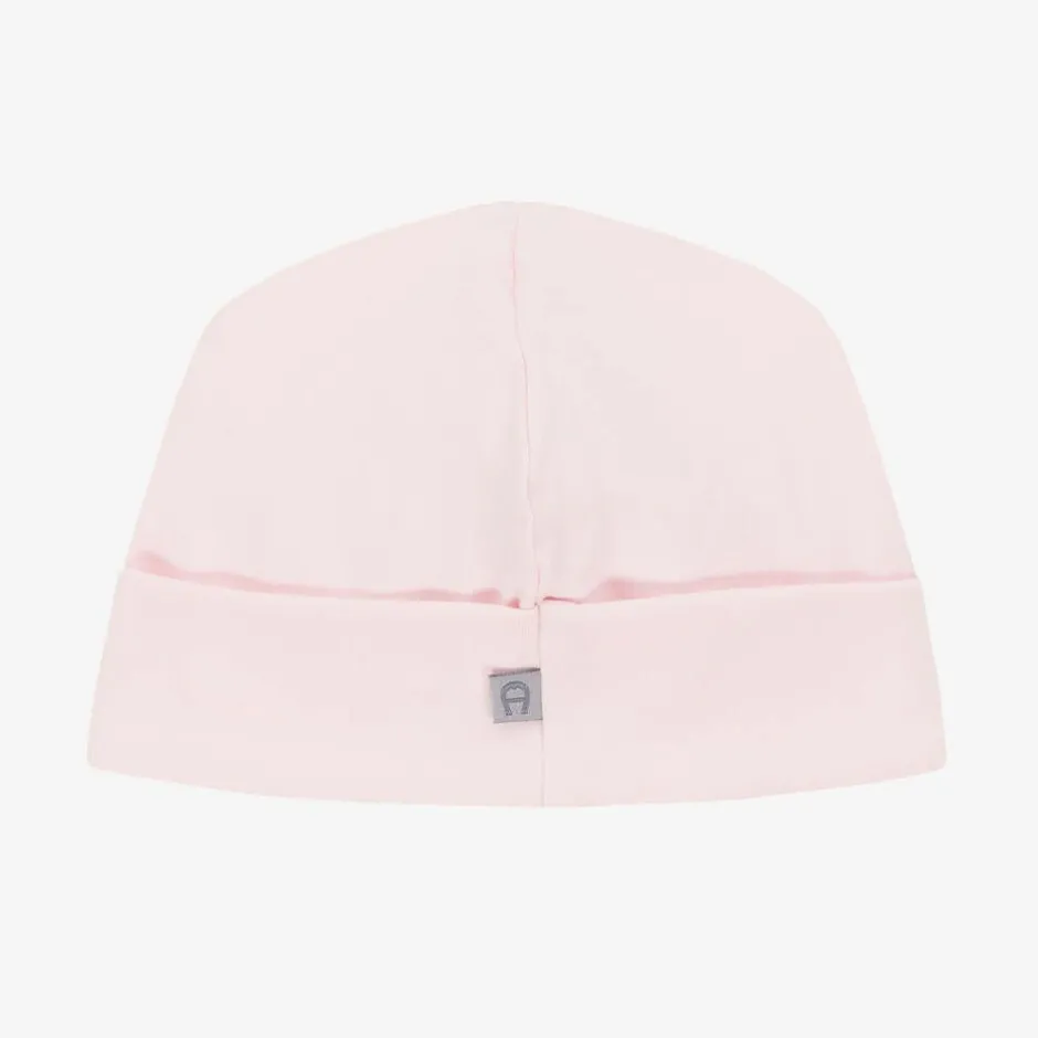 AIGNER Baby Girls Pink Pima Cotton Layette Hat Outlet