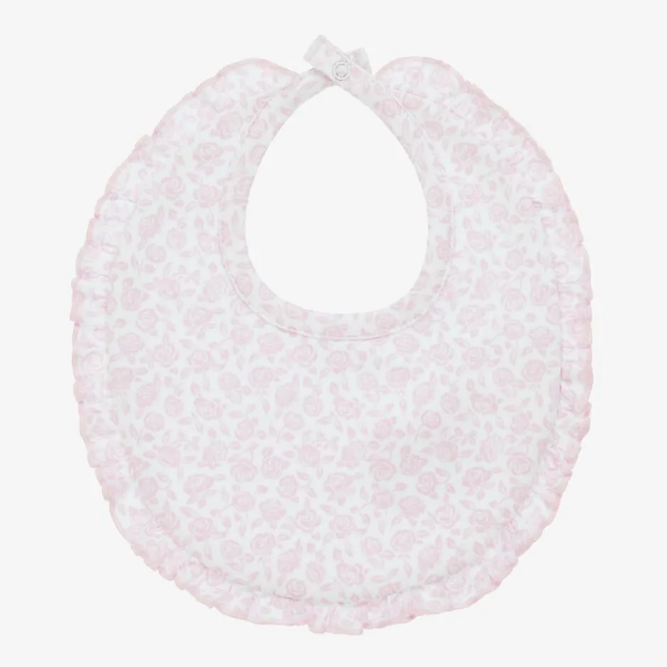 Kissy Kissy Baby Girls Pink Pima Cotton Summer Gardens Bib