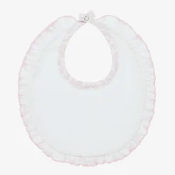 Kissy Kissy Baby Girls Pink Pima Cotton Summer Gardens Bib