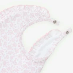 Kissy Kissy Baby Girls Pink Pima Cotton Summer Gardens Bib