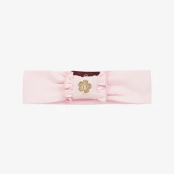 AIGNER Baby Girls Pink Pima Cotton Bow Headband Online