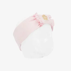 AIGNER Baby Girls Pink Pima Cotton Bow Headband Online