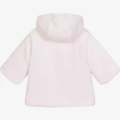 Emile et Rose Baby Girls Pink Plush Bunny Coat Hot