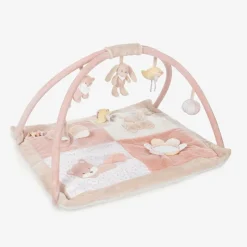 Nattou Baby Girls Pink Plush Playmat (80cm) New