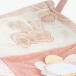 Nattou Baby Girls Pink Plush Playmat (80cm) New