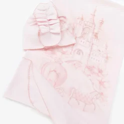Sofija Baby Girls Pink Princess Cotton Blanket Gift Set Best