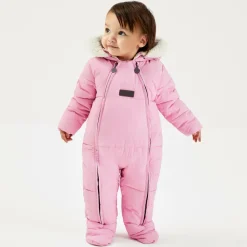 Mitty James Baby Girls Pink Puffer Snowsuit Online