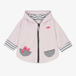 Week-end à la mer Baby Girls Pink Rain Cape Sale
