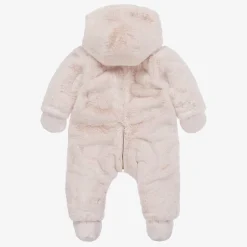 Tartine et Chocolat Baby Girls Pink Reversible Snowsuit Hot