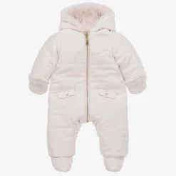 Tartine et Chocolat Baby Girls Pink Reversible Snowsuit Hot