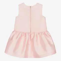 Hucklebones London Baby Girls Pink Satin Bow Dress Online