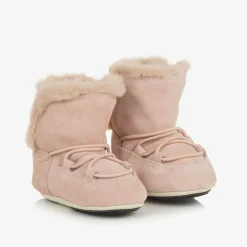 Moon Boot Baby Girls Pink Suede s Sale