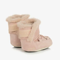 Moon Boot Baby Girls Pink Suede s Sale