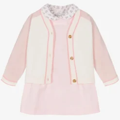 Burberry Baby Girls Pink Thomas Bear Dress Gift Set Online