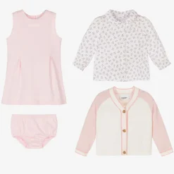 Burberry Baby Girls Pink Thomas Bear Dress Gift Set Online