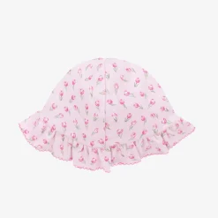 Kissy Kissy Baby Girls Pink Tulip Blossoms Pima Cotton Hat Hot