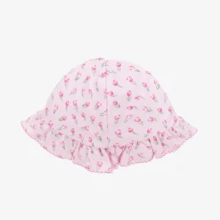 Kissy Kissy Baby Girls Pink Tulip Blossoms Pima Cotton Hat Hot