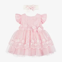 Beau KiD Baby Girls Pink Tulle Dress Set Hot