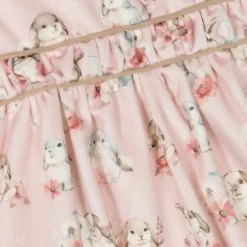 Mayoral Newborn Baby Girls Pink Velvet Bunny Dress Best