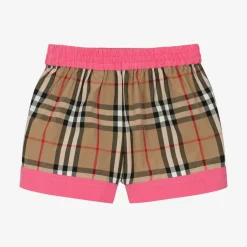 Burberry Baby Girls Pink Vintage Check Shorts BubblegumPink Sale