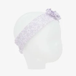 Kissy Kissy Baby Girls Purple Cotton Summer Gardens Headband