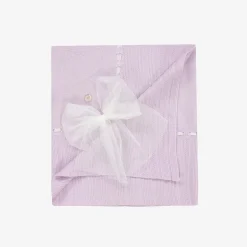 Artesanía Granlei Baby Girls Purple Tulle Bow Blanket (102cm) Online
