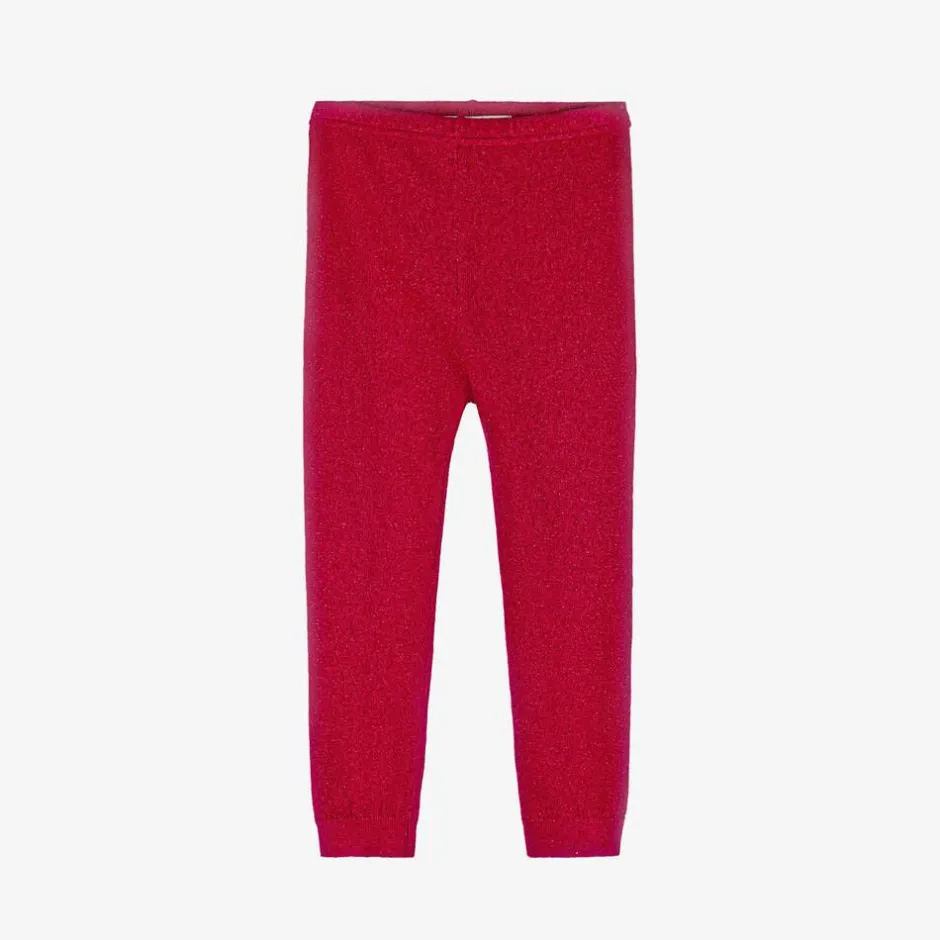Hatley Baby Girls Red Lurex Leggings Clearance