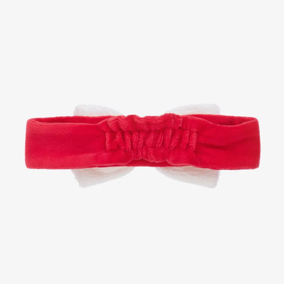 Kissy Kissy Baby Girls Red Velour Christmas Magic Headband Discount