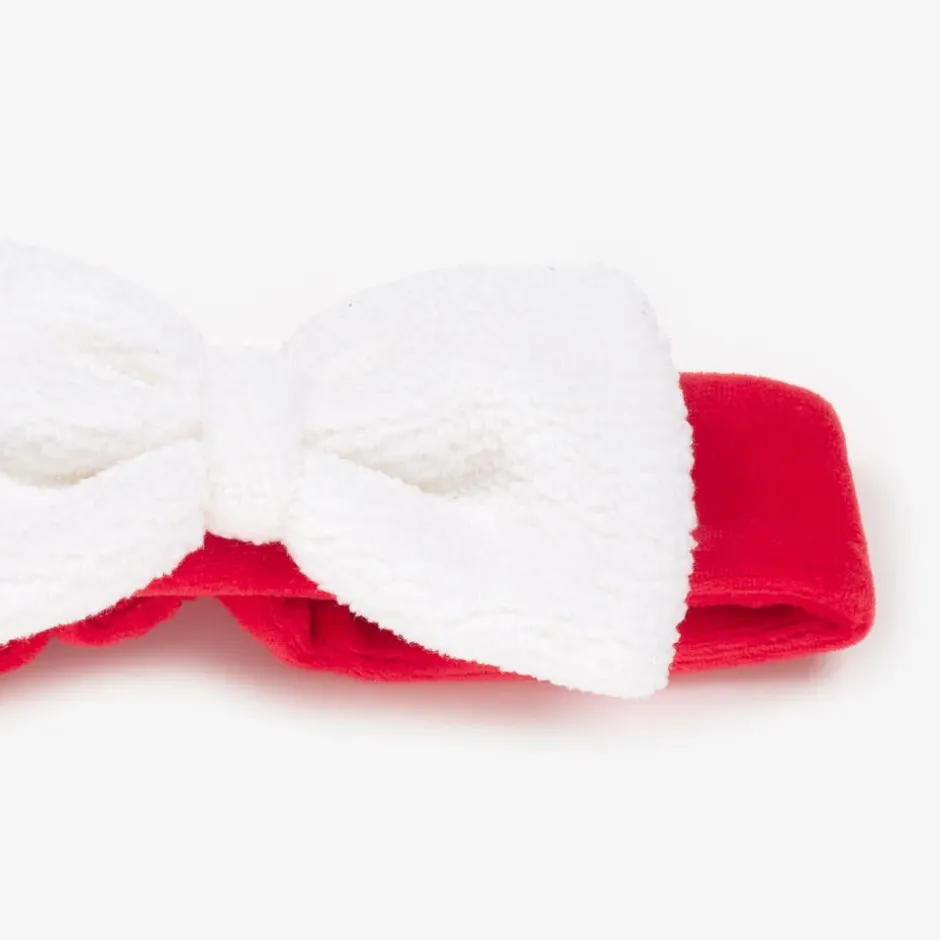 Kissy Kissy Baby Girls Red Velour Christmas Magic Headband Discount