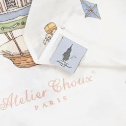 Atelier Choux Paris Baby Girls White Balloons Swaddle (97cm) Discount