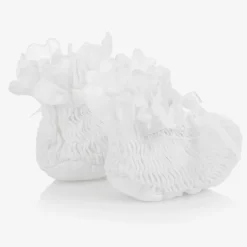 Sarah Louise Baby Girls White Booties Best