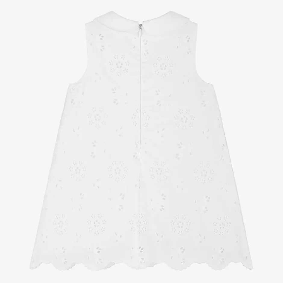 Dolce amp; Gabbana Baby Girls White Broderie Anglaise Dress Discount