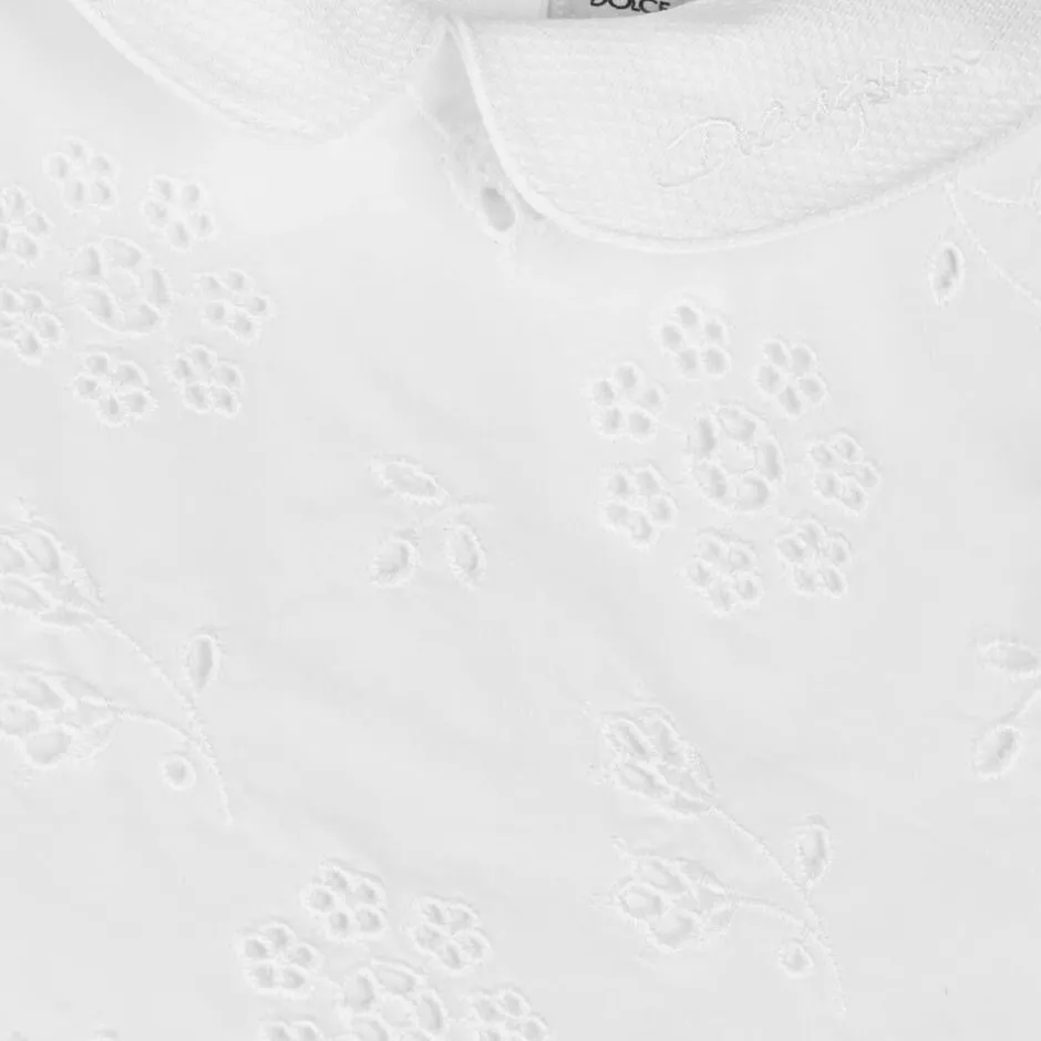 Dolce amp; Gabbana Baby Girls White Broderie Anglaise Dress Discount