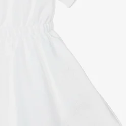 Burberry Baby Girls White Check Polo Dress Online