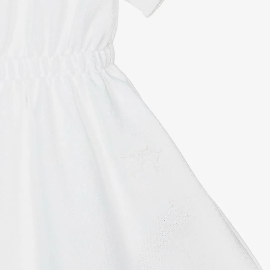 Burberry Baby Girls White Check Polo Dress Online