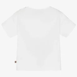 AIGNER Baby Girls White Cotton Butterfly T-Shirt New